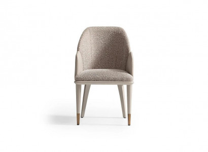 Küchenstuhl Esszimmerstuhl Stuhl mit Armlehnen Grau Polster Modern